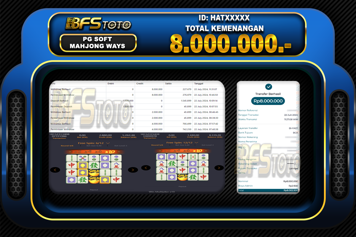 MAHJONG WAYS – BUKTI JACKPOT BBFSTOTO