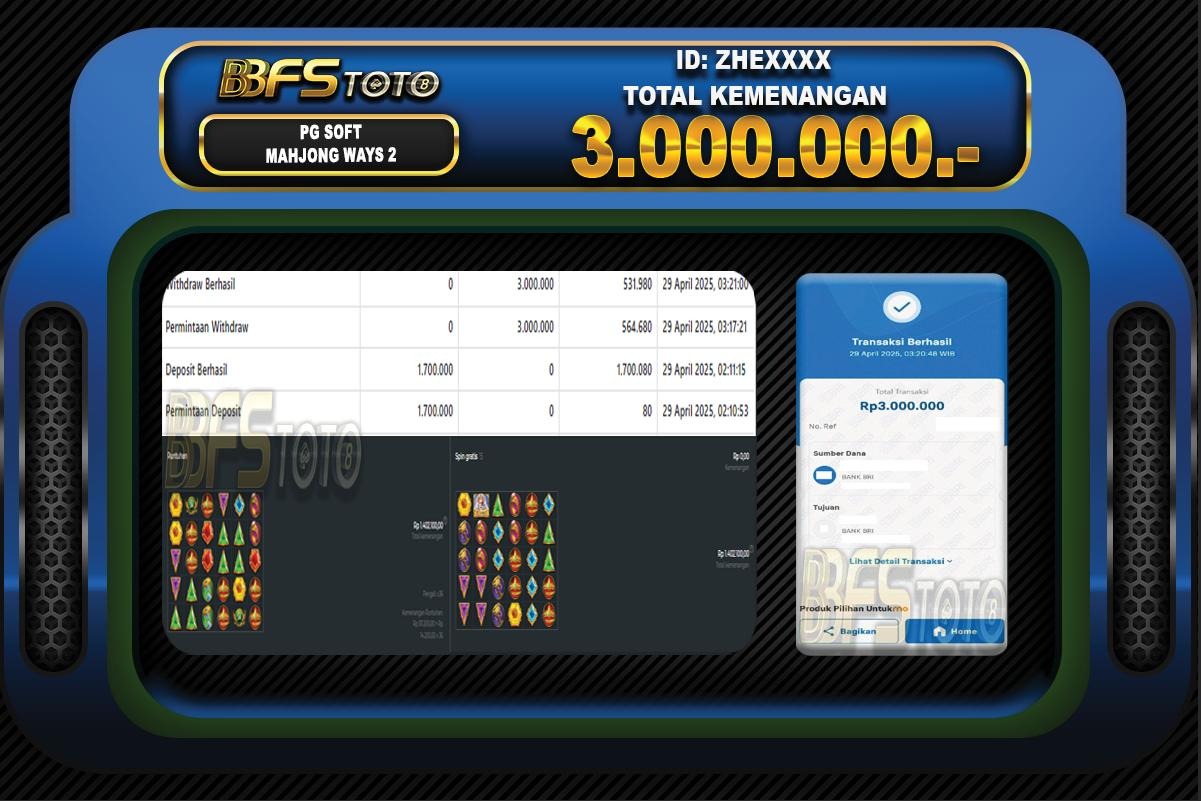 MAHJONG WAYS 2 – BUKTI JACKPOT SLOT BBFSTOTO