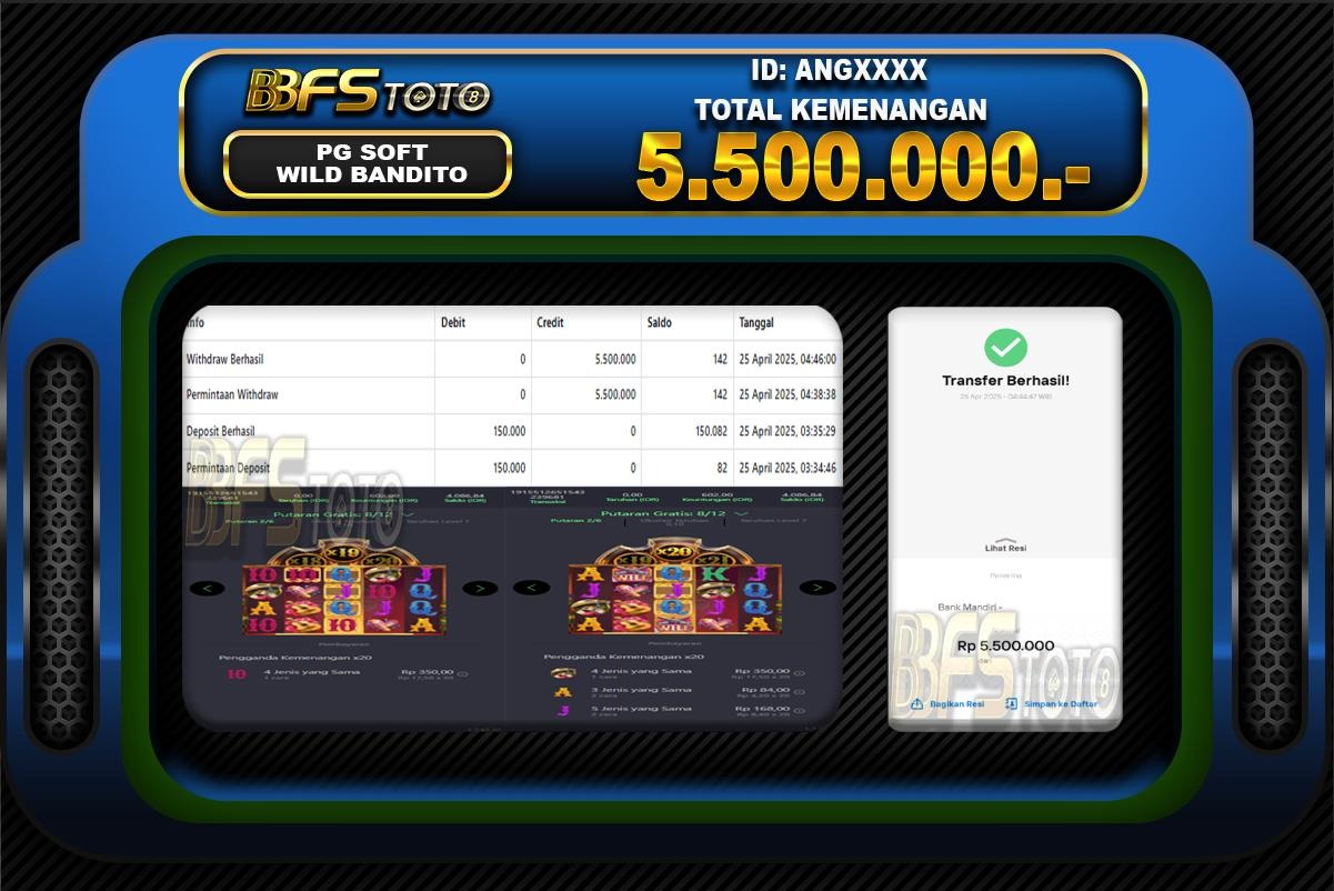 WILD BANDITO – BUKTI JACKPOT BBFSTOTO