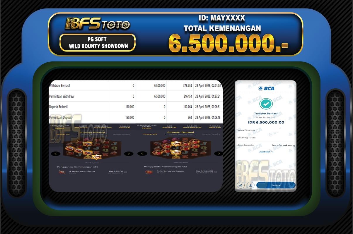 WILD BOUNTY SHOWDOWN  – BUKTI JACKPOT BBFSTOTO
