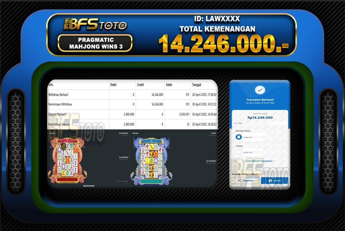 MAHJONG WINS 3 – BLACK SCATTER – BUKTI JACKPOT SLOT BBFSTOTO