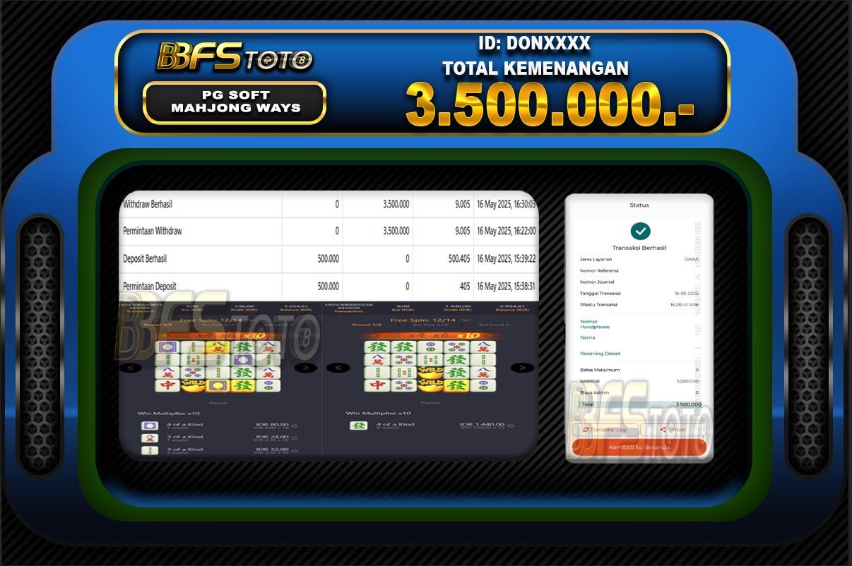 MAHJONG WAYS – BUKTI JACKPOT SLOT BBFSTOTO