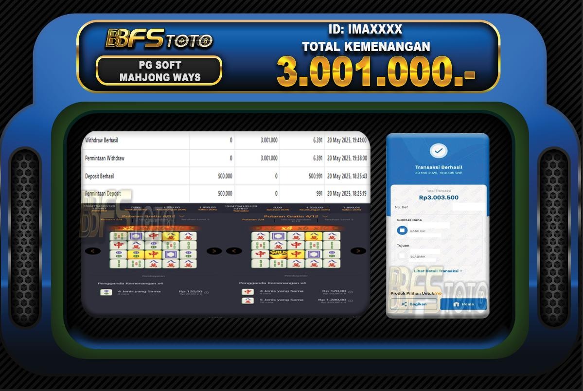 MAHJONG WAYS – BUKTI JACKPOT SLOT BBFSTOTO