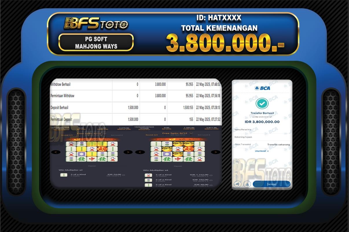 MAHJONG WAYS – BUKTI JACKPOT SLOT BBFSTOTO