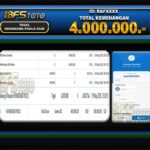 TOGEL HONGKONG POOLS – BUKTI JACKPOT BBFSTOTO