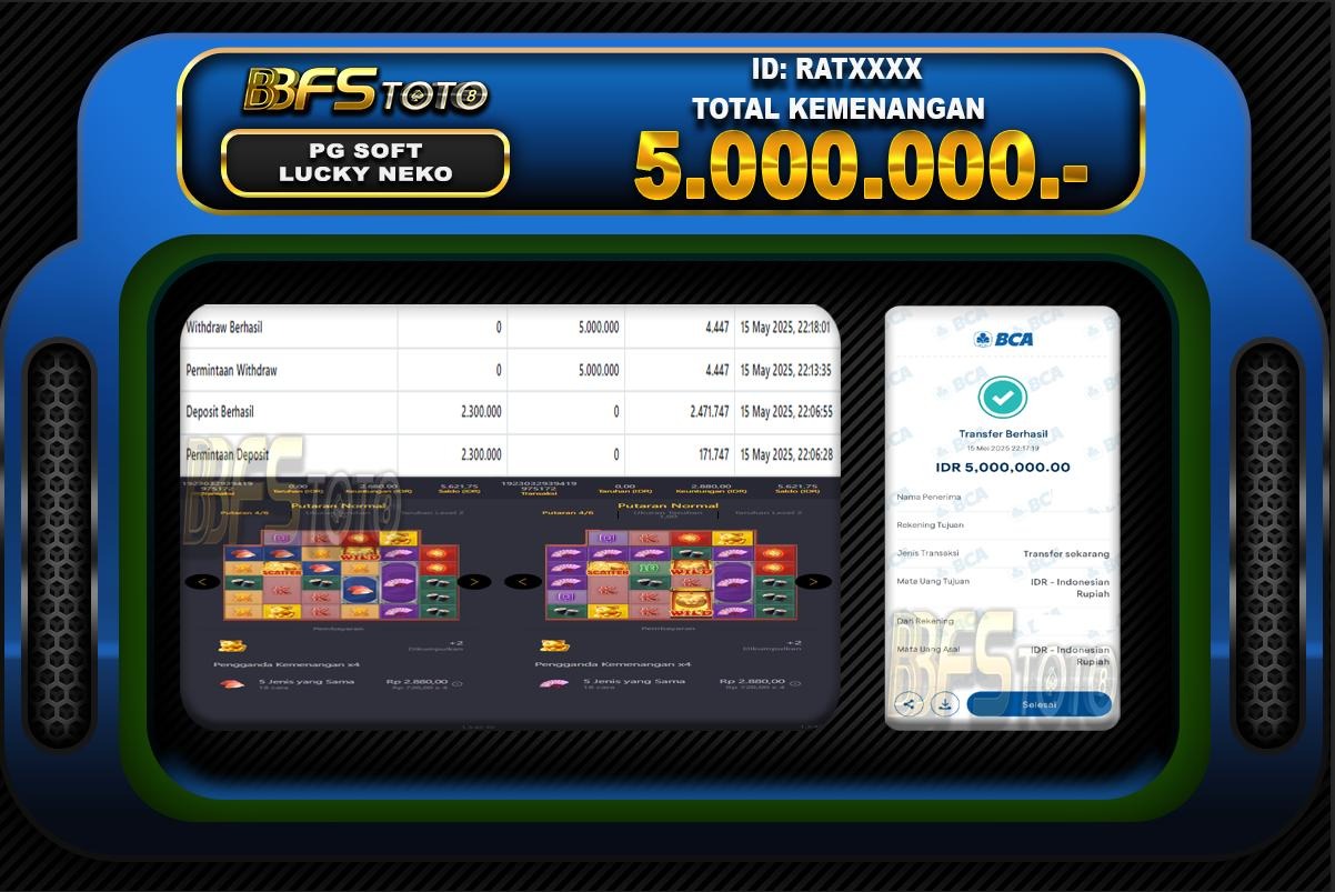 LUCKY NEKO – BUKTI JACKPOT SLOT BBFSTOTO