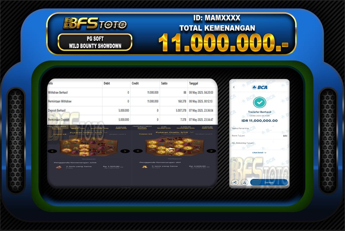 WILD BOUNTY SHOWDOWN  – BUKTI JACKPOT BBFSTOTO
