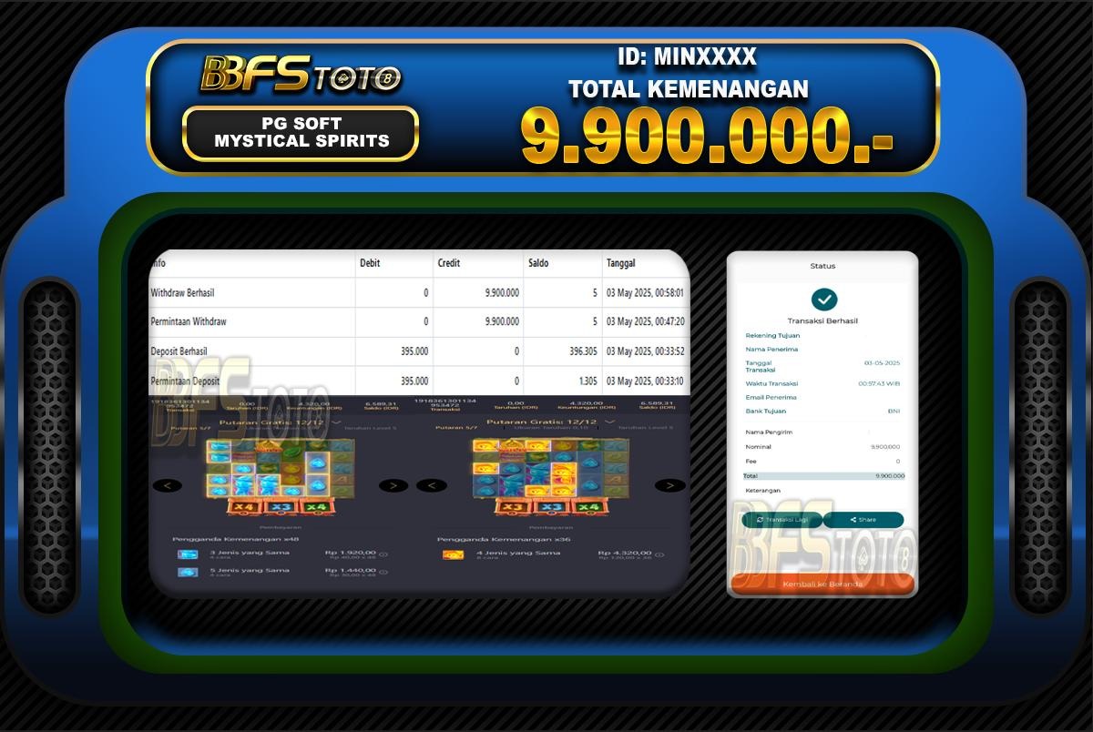 MYSTICAL SPIRITS – BUKTI JACKPOT SLOT BBFSTOTO
