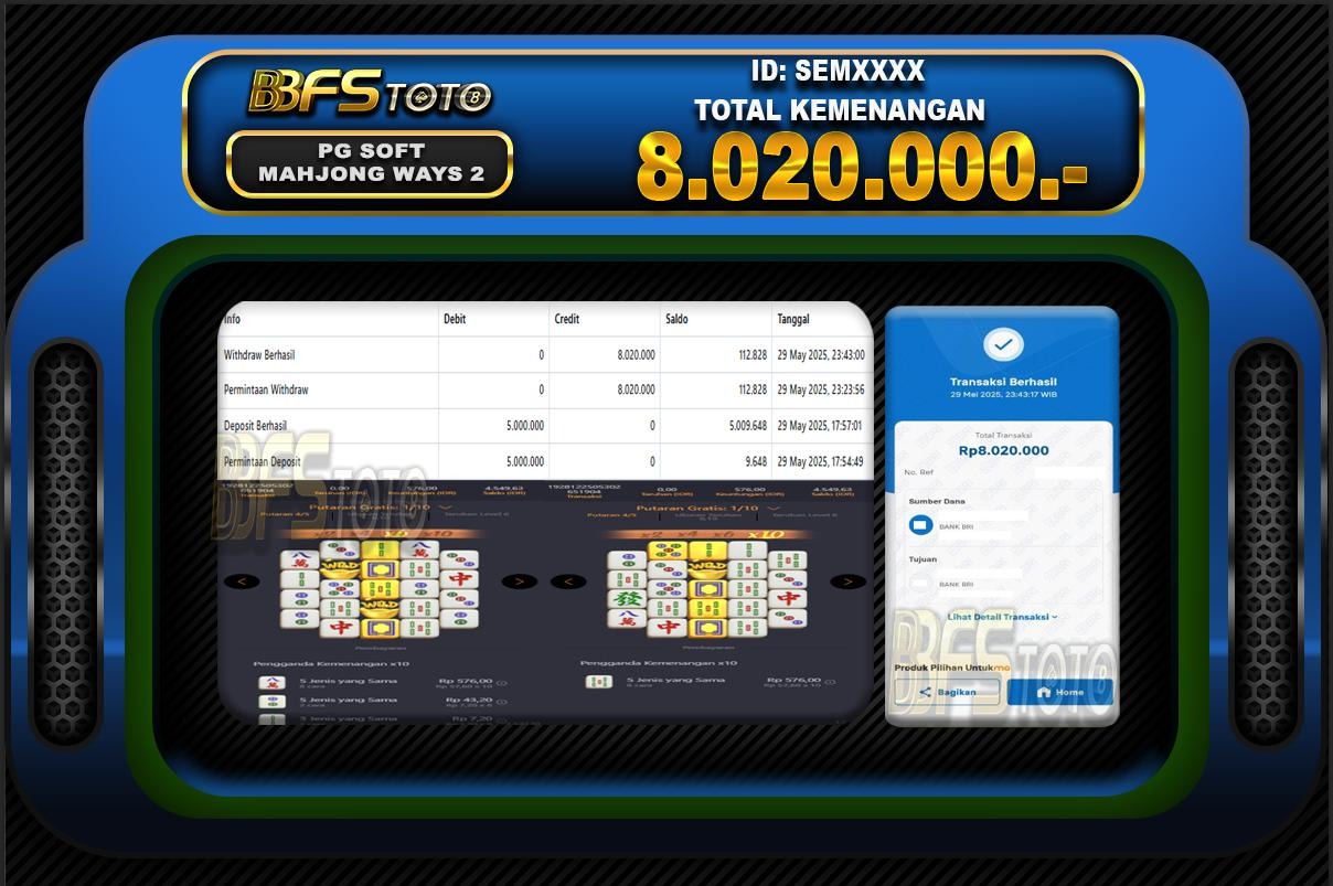 MAHJONG WAYS 2 – BUKTI JACKPOT SLOT BBFSTOTO
