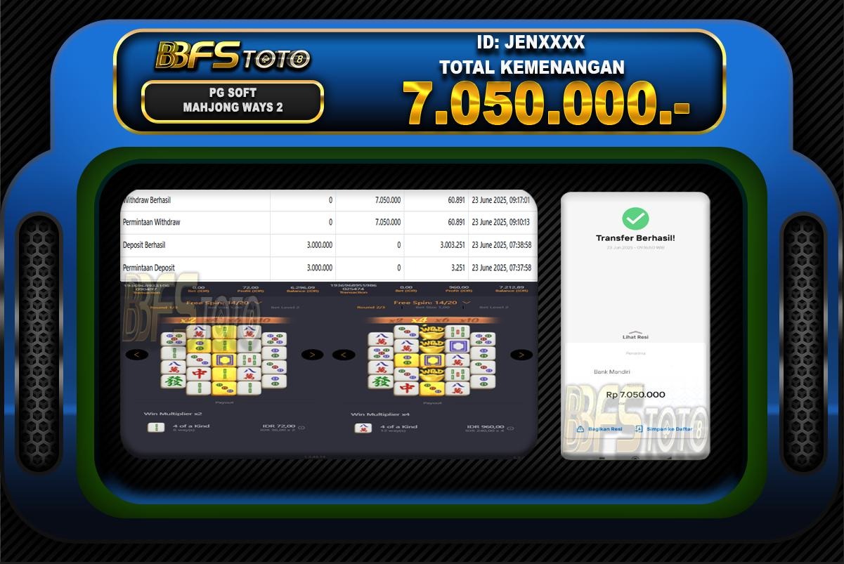 MAHJONG WAYS 2 – BUKTI JACKPOT BBFSTOTO