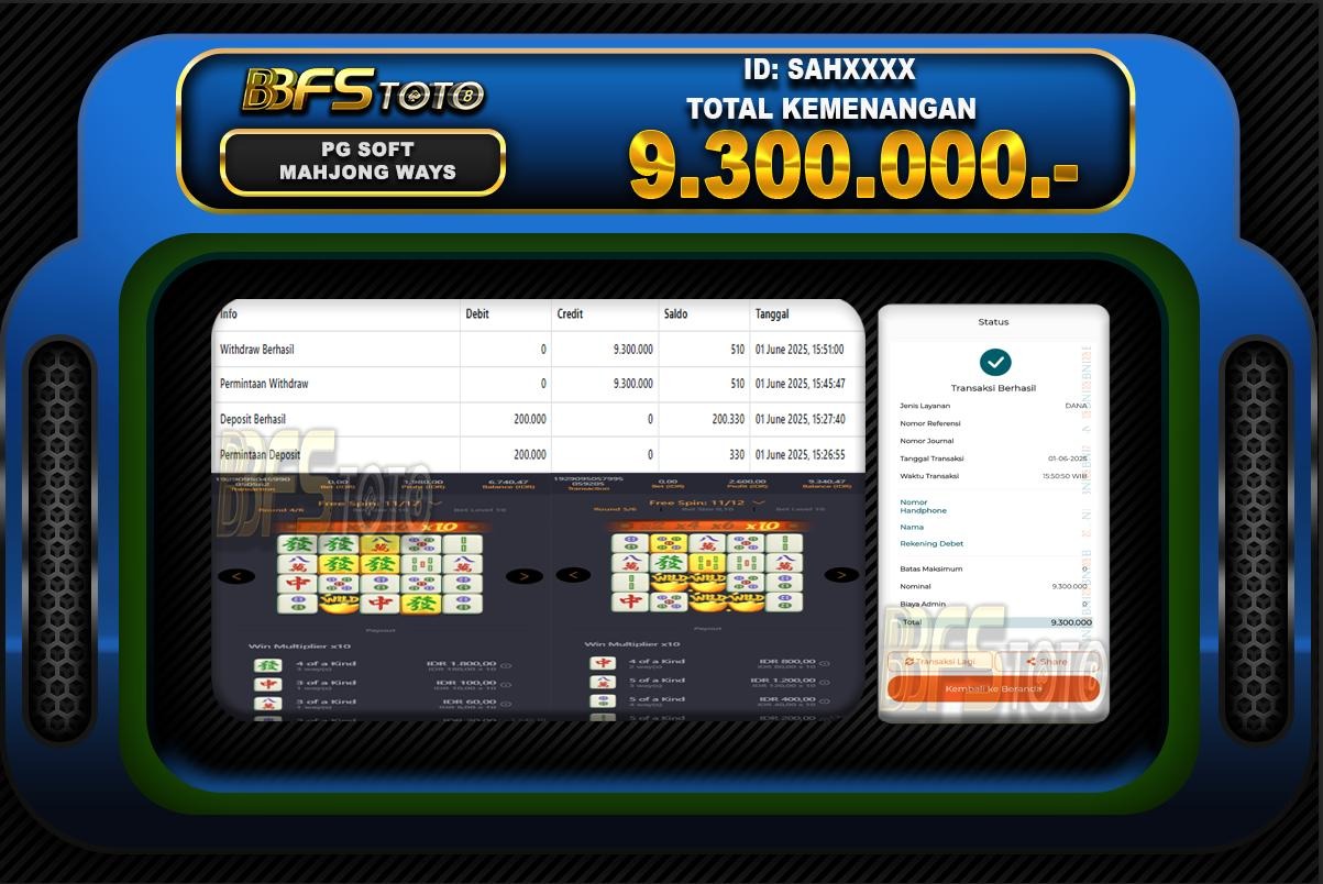 MAHJONG WAYS – BUKTI JACKPOT SLOT BBFSTOTO
