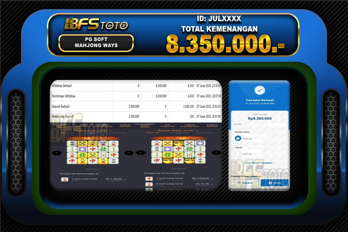 MAHJONG WAYS – BUKTI JACKPOT SLOT BBFSTOTO