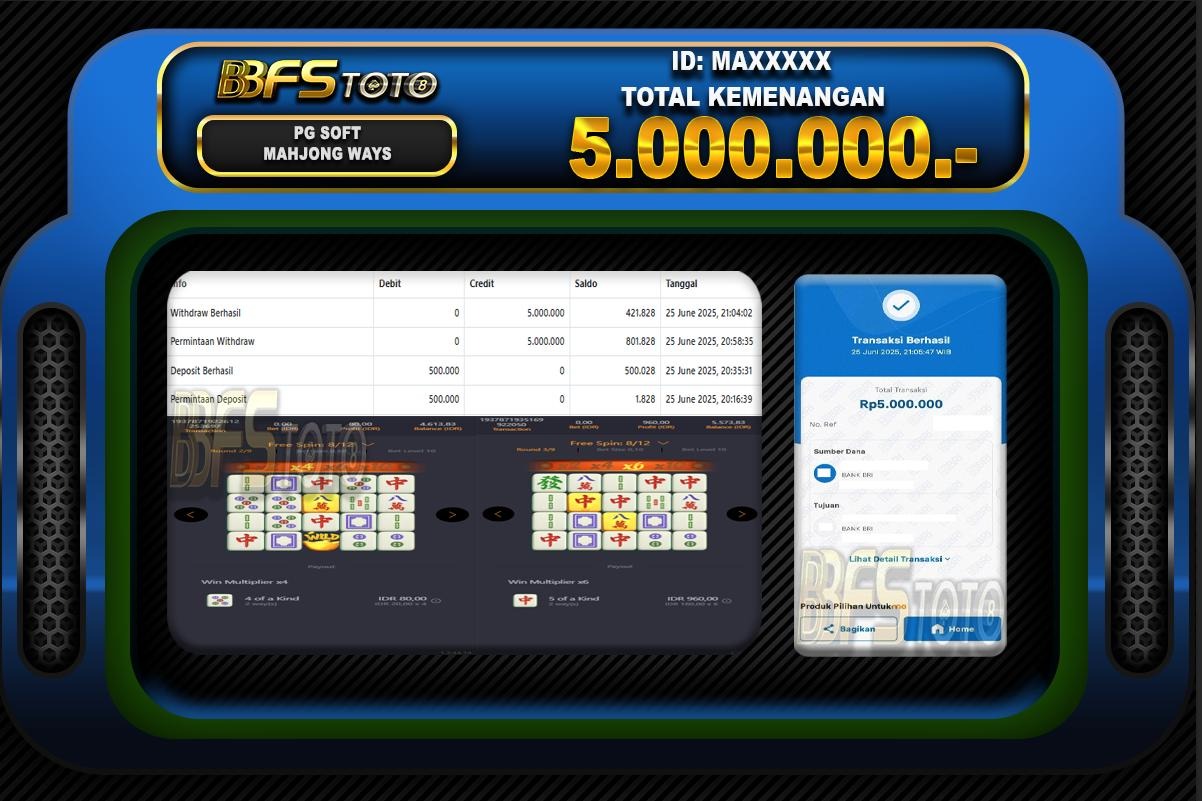 MAHJONG WAYS  – BUKTI JACKPOT BBFSTOTO