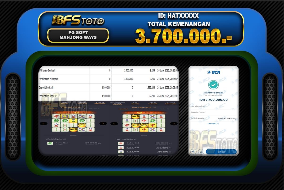 MAHJONG WAYS  – BUKTI JACKPOT BBFSTOTO