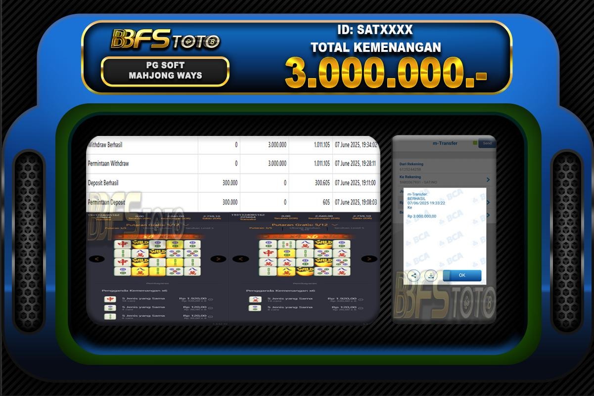 MAHJONG WAYS – BUKTI JACKPOT SLOT BBFSTOTO