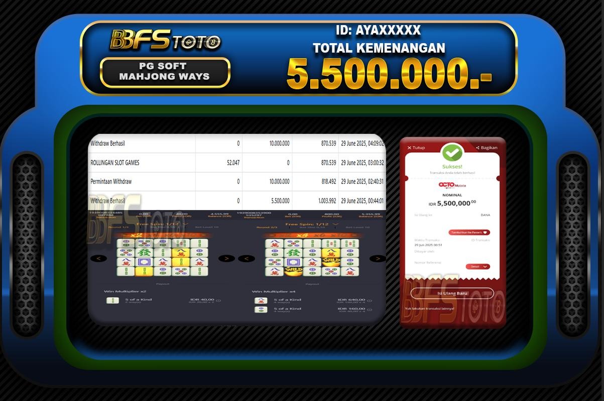 MAHJONG WAYS  – BUKTI JACKPOT BBFSTOTO