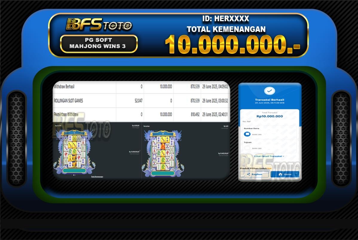 MAHJONG WINS 3 – BLACK SCATTER – BUKTI JACKPOT SLOT BBFSTOTO