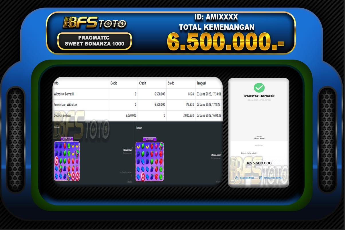 SWEET BONANZA 1000 – BUKTI JACKPOT SLOT BBFSTOTO