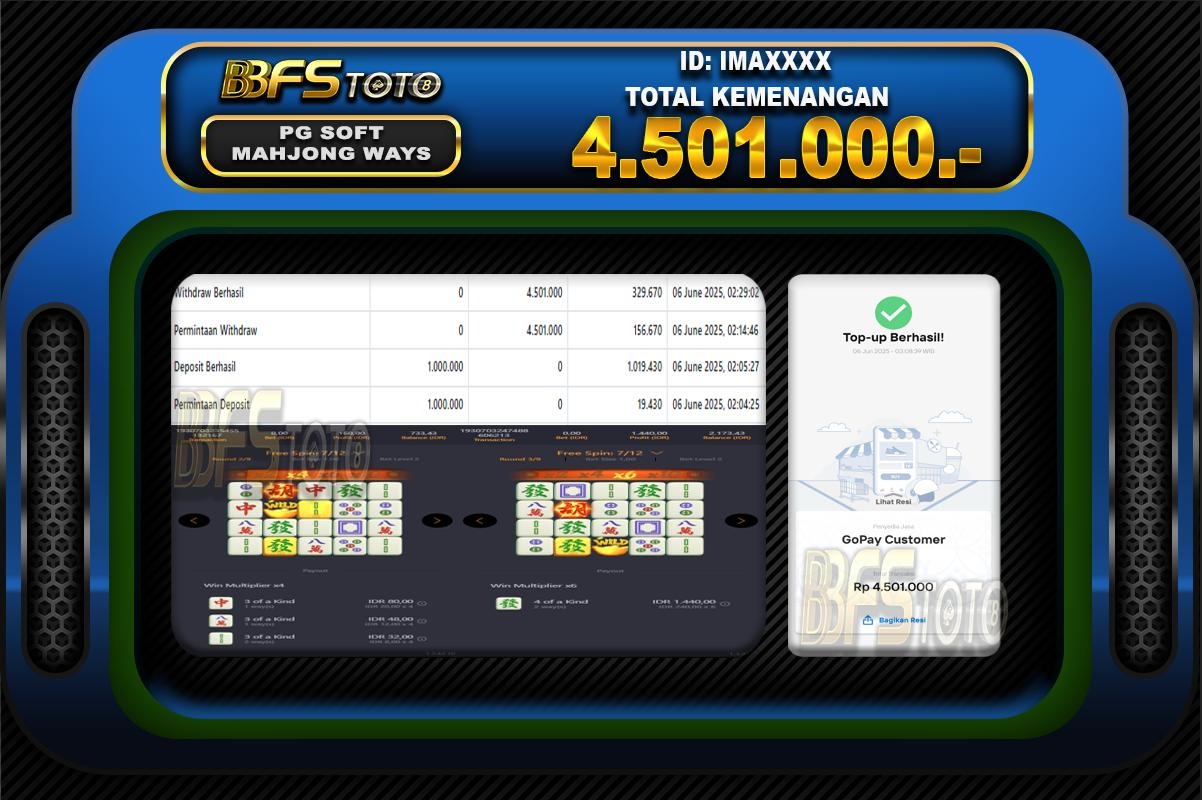 MAHJONG WAYS – BUKTI JACKPOT SLOT BBFSTOTO