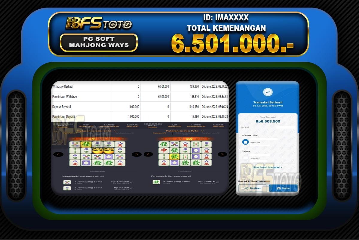 MAHJONG WAYS – BUKTI JACKPOT SLOT BBFSTOTO