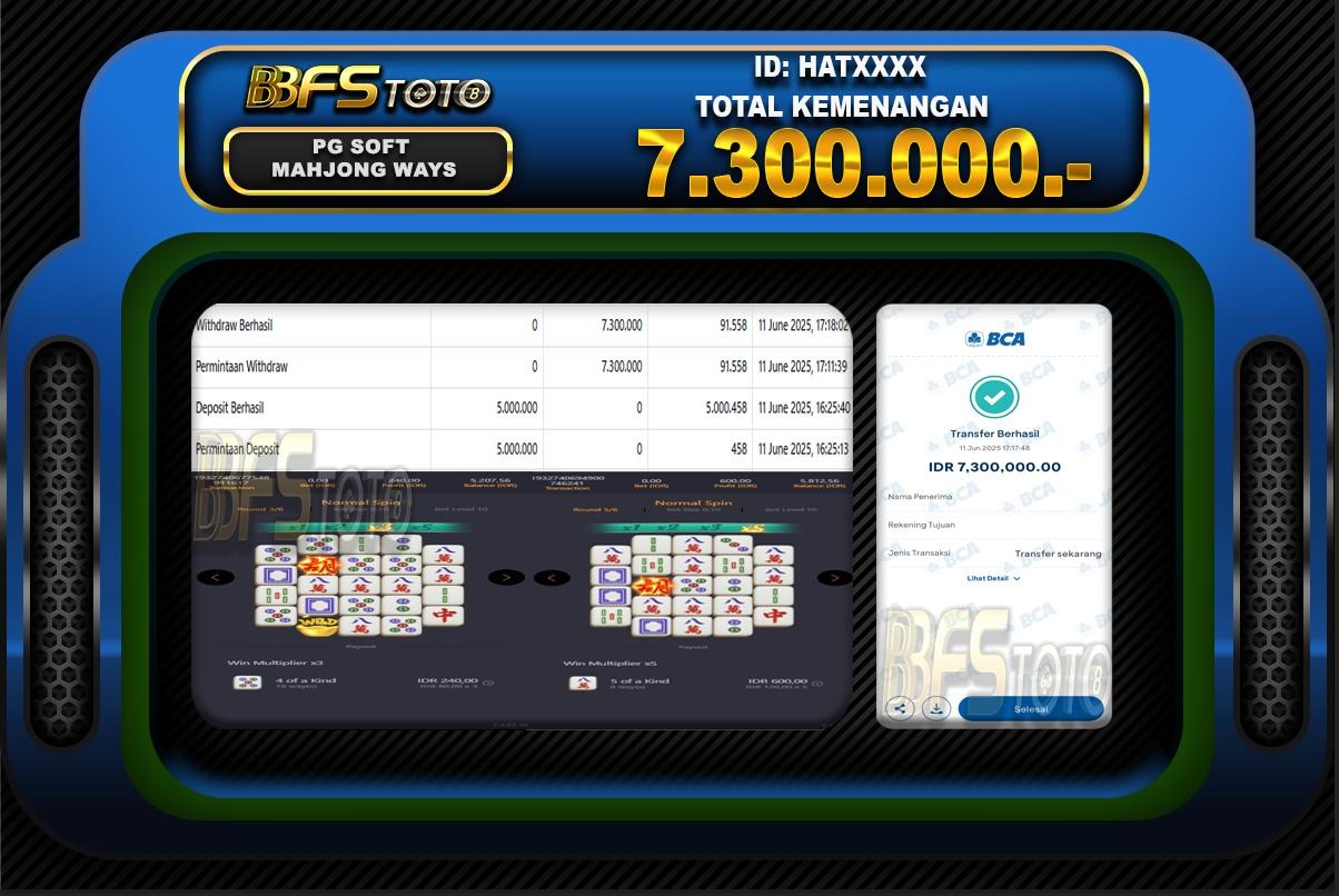 MAHJONG WAYS 2 – BUKTI JACKPOT SLOT BBFSTOTO