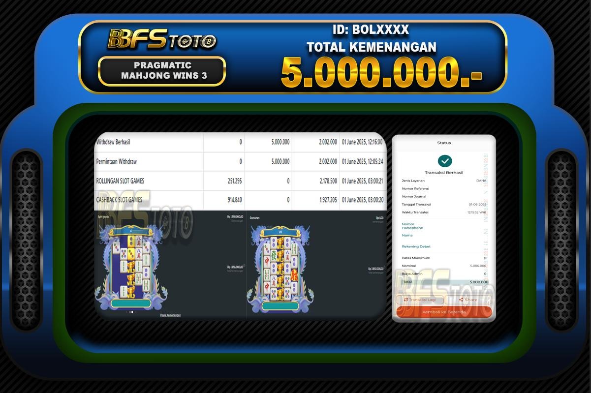 MAHJONG WINS 3 – BLACK SCATTER – BUKTI JACKPOT SLOT BBFSTOTO