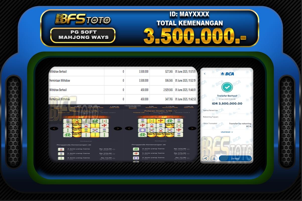 MAHJONG WAYS – BUKTI JACKPOT SLOT BBFSTOTO