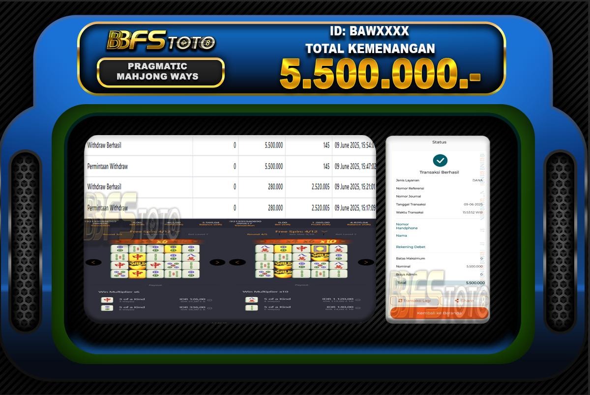 MAHJONG WAYS – BUKTI JACKPOT SLOT BBFSTOTO