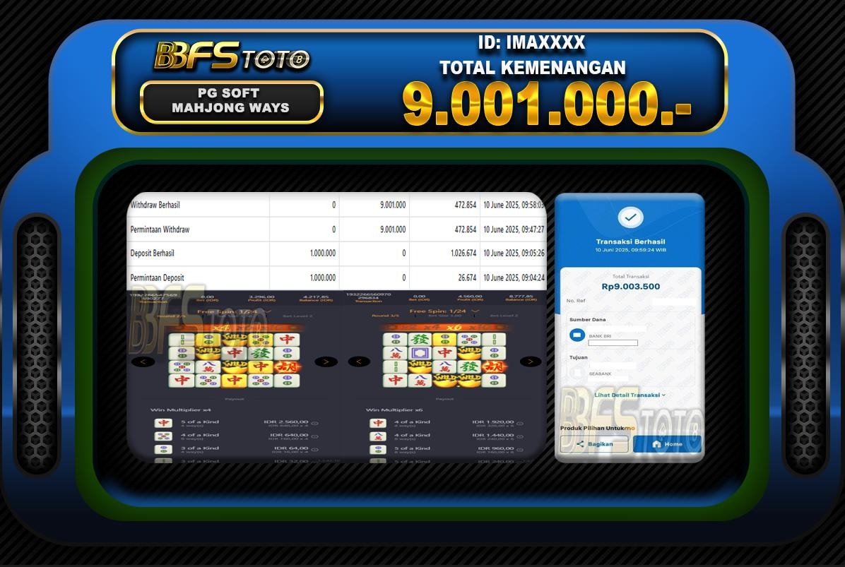 MAHJONG WAYS – BUKTI JACKPOT SLOT BBFSTOTO
