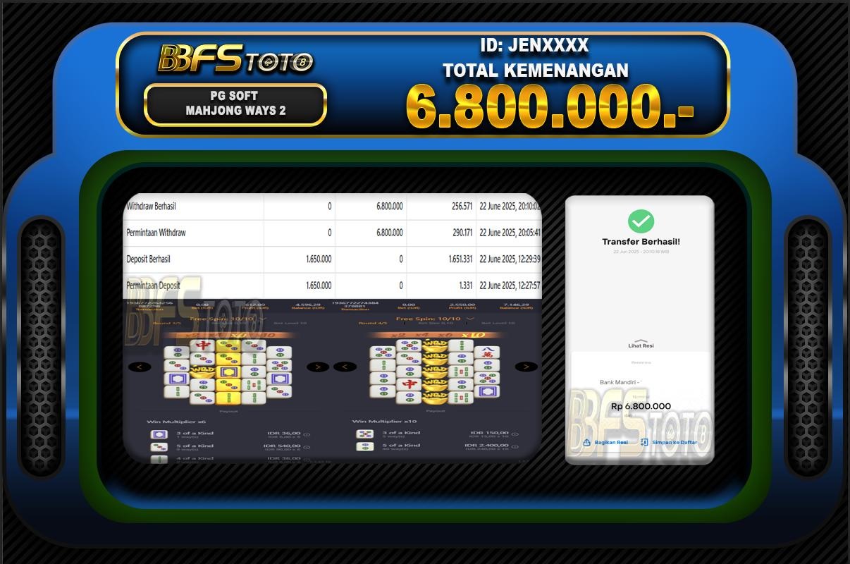 MAHJONG WAYS 2 – BUKTI JACKPOT BBFSTOTO