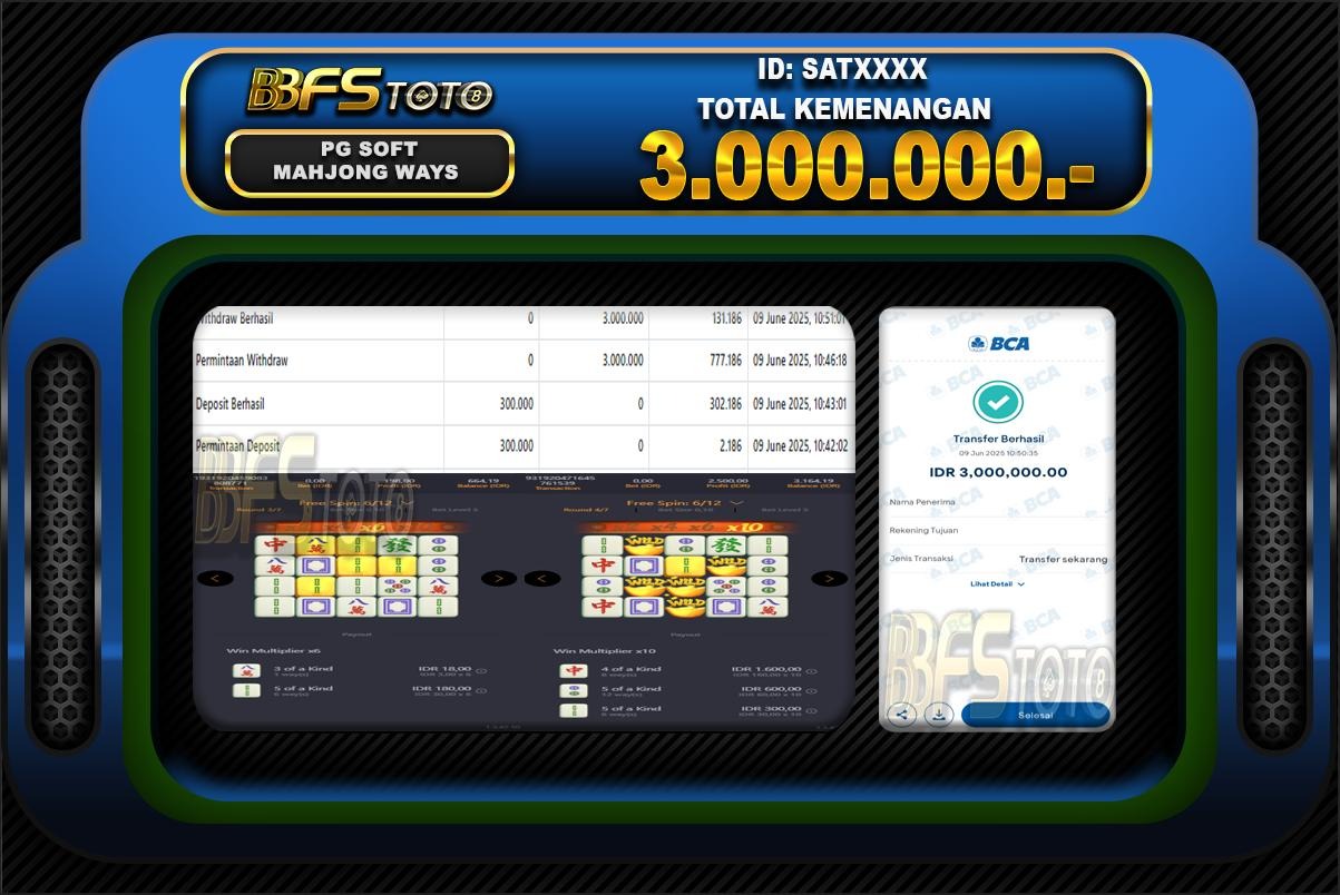 MAHJONG WAYS – BUKTI JACKPOT SLOT BBFSTOTO