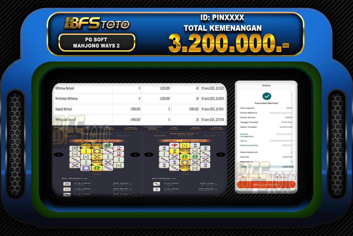 MAHJONG WAYS 2 – BUKTI JACKPOT BBFSTOTO