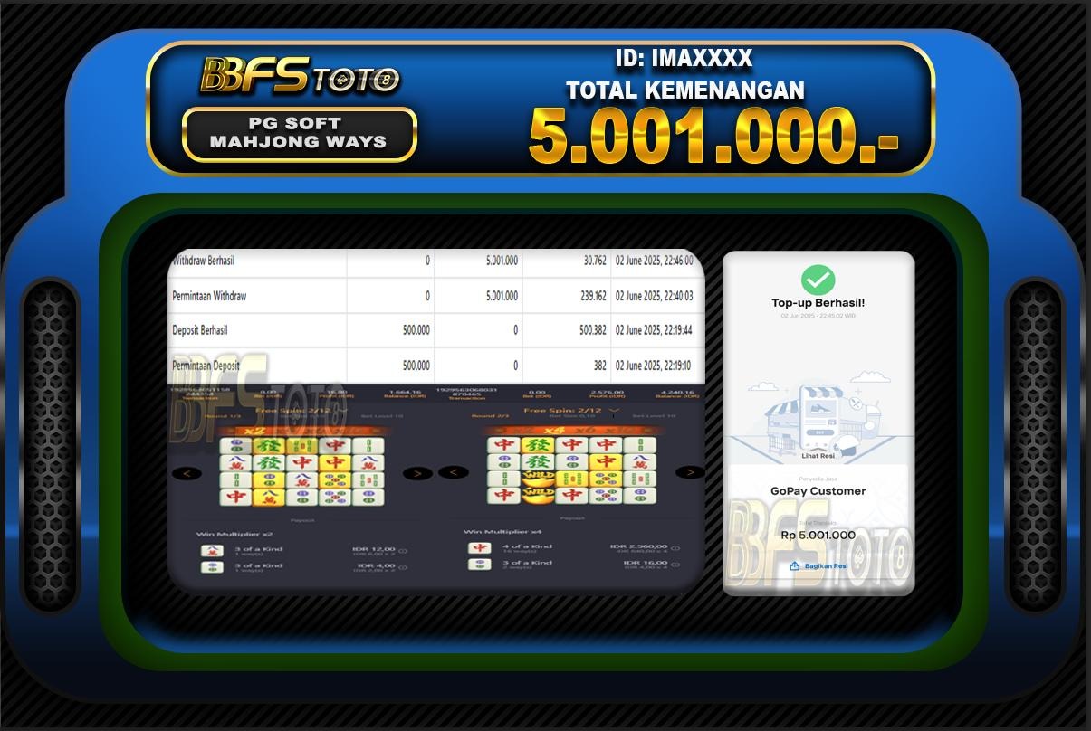 MAHJONG WAYS – BUKTI JACKPOT SLOT BBFSTOTO