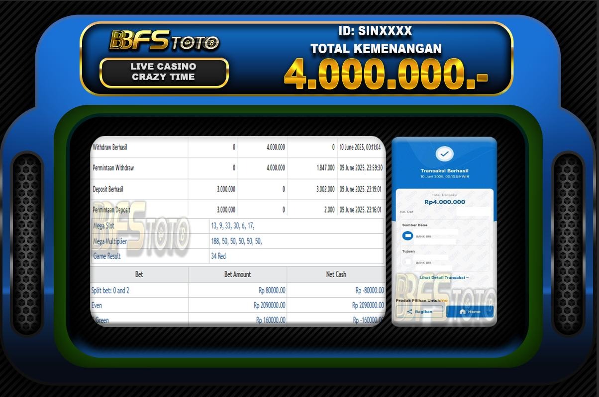 LUCKY 6 ROULETTE – BUKTI JACKPOT BBFSTOTO