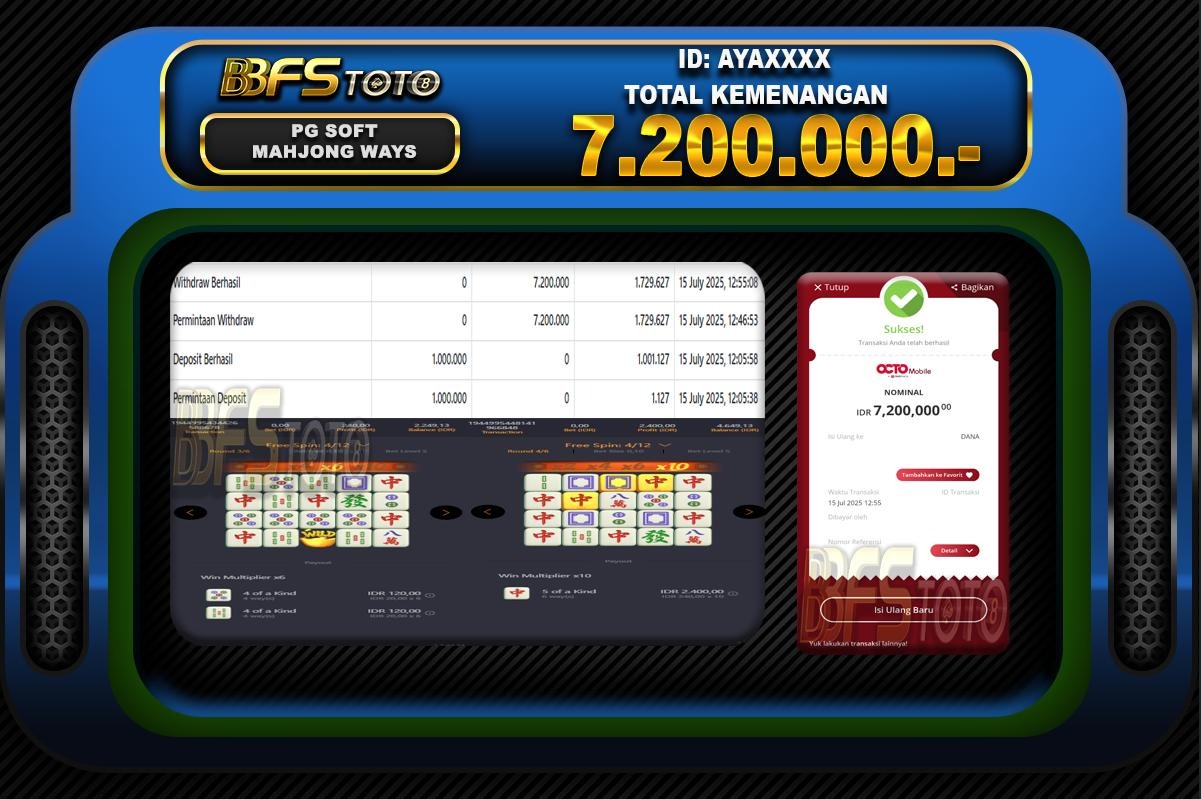 MAHJONG WAYS  – BUKTI JACKPOT BBFSTOTO