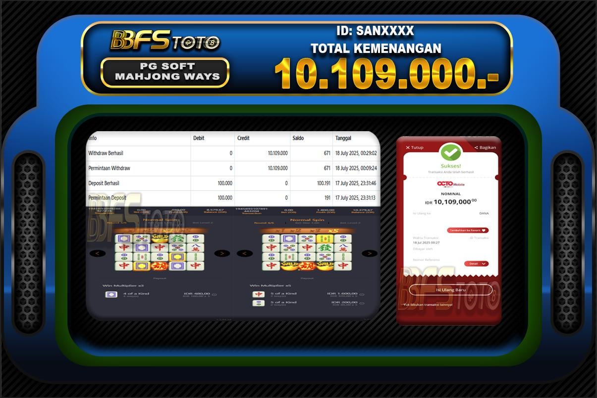 MAHJONG WAYS  – BUKTI JACKPOT BBFSTOTO