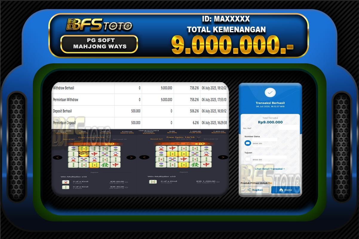 MAHJONG WAYS  – BUKTI JACKPOT BBFSTOTO