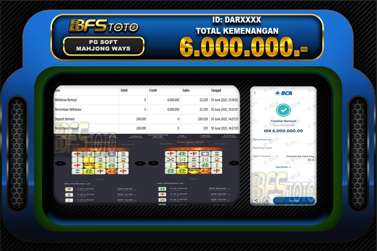 MAHJONG WAYS  – BUKTI JACKPOT BBFSTOTO