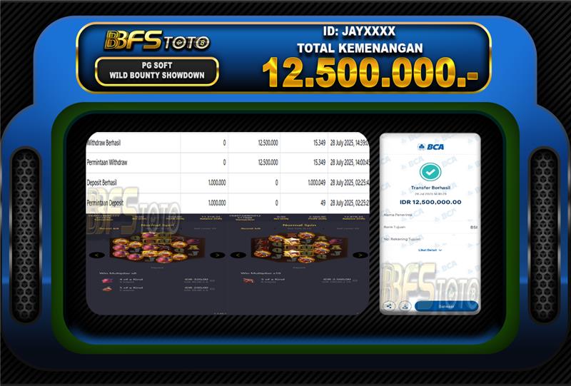 WILD BOUNTY SHOWDOWN  – BUKTI JACKPOT BBFSTOTO