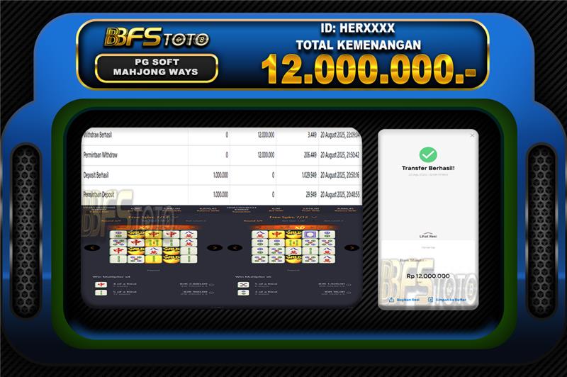 MAHJONG WAYS  – BUKTI JACKPOT BBFSTOTO