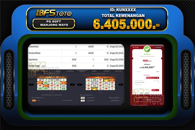 MAHJONG WAYS 2 – BUKTI JACKPOT SLOT BBFSTOTO