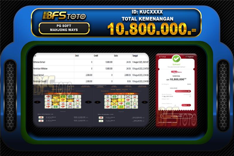 MAHJONG WAYS  – BUKTI JACKPOT BBFSTOTO