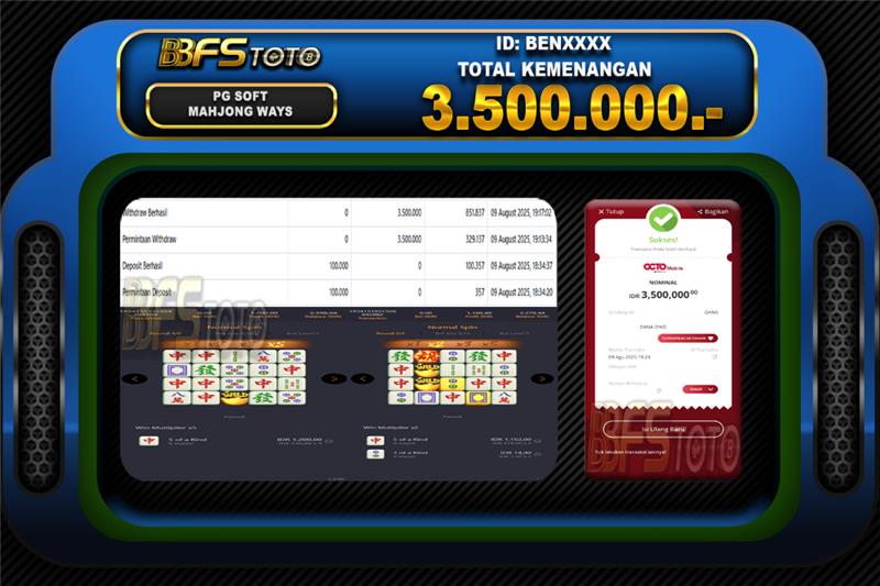 MAHJONG WAYS  – BUKTI JACKPOT BBFSTOTO