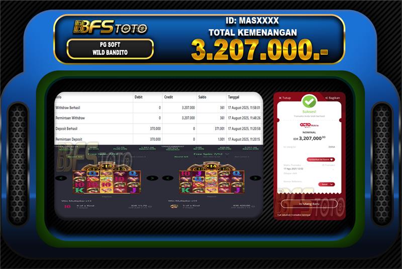 WILD BANDITO – BUKTI JACKPOT BBFSTOTO