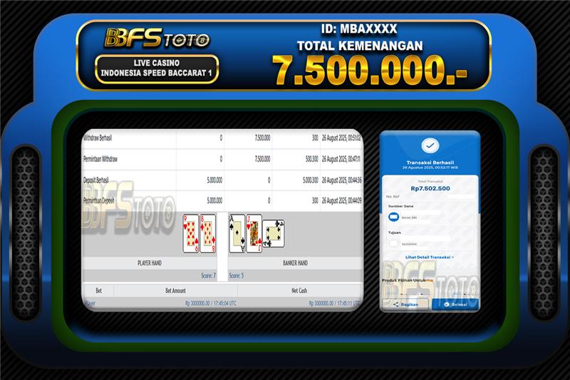 INDONESIA SPEED BACCARAT 1 – BUKTI JACKPOT LIVECASINO BBFSTOTO