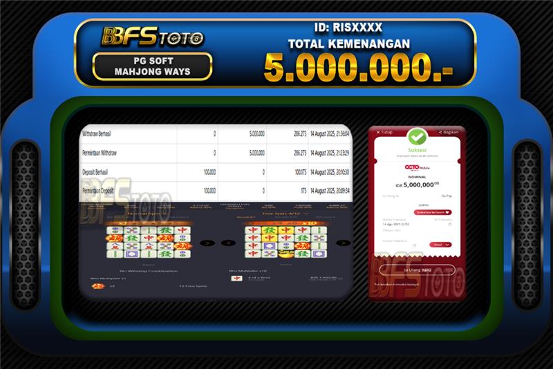 MAHJONG WAYS  – BUKTI JACKPOT BBFSTOTO