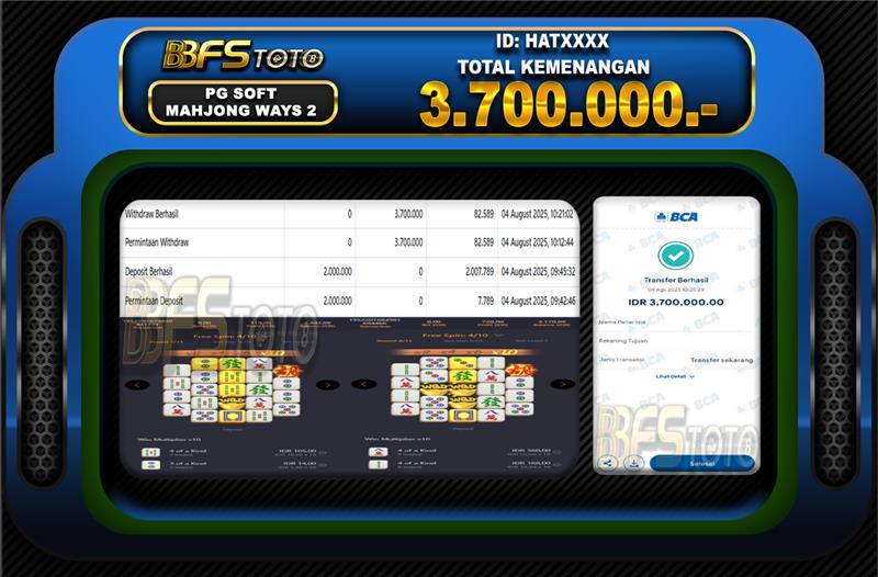 MAHJONG WAYS 2 – BUKTI JACKPOT BBFSTOTO