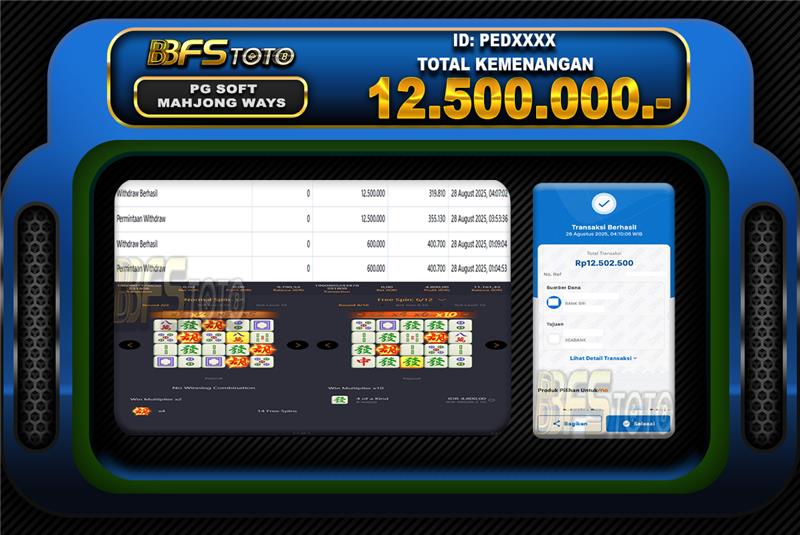 MAHJONG WAYS  – BUKTI JACKPOT SLOT BBFSTOTO
