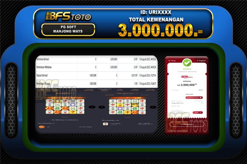 MAHJONG WAYS  – BUKTI JACKPOT BBFSTOTO